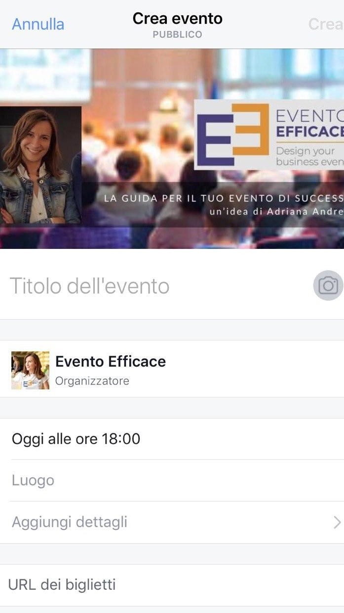 come organizzare un evento su facebook